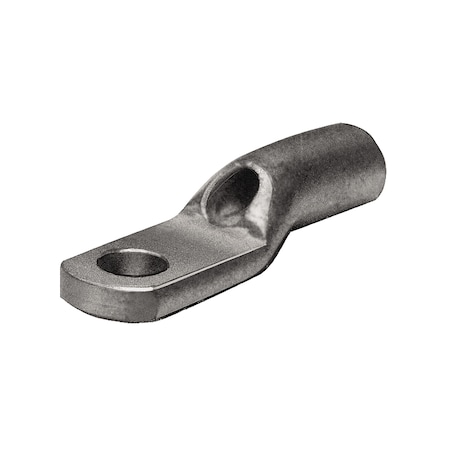 Burndy One-Hole Compression Lug, 10 AWG Max, #8 Stud, Short Barrel, Copper, Black YAV10R